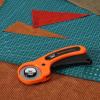 imageMr Pen 45mm Rotary Cutter with 1 Extra Blade Ergonomic Handle Rotary Cutter for Fabric Fabric Cutter Fabric Cutter Wheel Fabric Rotary Cutter Rotary Cutting Tool Rotary Fabric CutterOrange