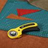 imageMr Pen 45mm Rotary Cutter with 1 Extra Blade Ergonomic Handle Rotary Cutter for Fabric Fabric Cutter Fabric Cutter Wheel Fabric Rotary Cutter Rotary Cutting Tool Rotary Fabric CutterYellow