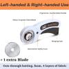 imageMr Pen 45mm Rotary Cutter with 1 Extra Blade Ergonomic Handle Rotary Cutter for Fabric Fabric Cutter Fabric Cutter Wheel Fabric Rotary Cutter Rotary Cutting Tool Rotary Fabric CutterLight Blue