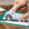imageMr Pen 45mm Rotary Cutter with 1 Extra Blade Ergonomic Handle Rotary Cutter for Fabric Fabric Cutter Fabric Cutter Wheel Fabric Rotary Cutter Rotary Cutting Tool Rotary Fabric CutterLight Blue