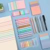 imageMr Pen Aesthetic Book Annotation Kit 38 pcs Aesthetic Highlighters and Gel Pens Transparent Sticky Notes Transparent Sticky Tabs for Books No Bleed Highlighters for Bible Pages No BleedEarthy Dream
