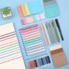 imageMr Pen Aesthetic Book Annotation Kit 38 pcs Aesthetic Highlighters and Gel Pens Transparent Sticky Notes Transparent Sticky Tabs for Books No Bleed Highlighters for Bible Pages No BleedMoss  Mist