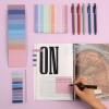 imageMr Pen Aesthetic Book Annotation Kit 38 pcs Aesthetic Highlighters and Gel Pens Transparent Sticky Notes Transparent Sticky Tabs for Books No Bleed Highlighters for Bible Pages No BleedOuter Space
