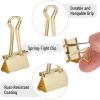 imageMr Pen Binder Clips Small Binder Clips 50Pack 075 in Black Small Clips Paper Binder Clips Binder Clips Small SizeSmall Paper Clips Office Clips Micro Binder Clips Mini Binder ClipsC Gold