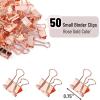 imageMr Pen Binder Clips Small Binder Clips 50Pack 075 in Black Small Clips Paper Binder Clips Binder Clips Small SizeSmall Paper Clips Office Clips Micro Binder Clips Mini Binder ClipsD Rose Gold