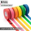 imageMr Pen Colored Masking Tape Painters Tape for Arts and Crafts 6 Pack Drafting Craft Tape Labeling Paper Tape Masking Tape Colorful Artist Tape Art Tape06 inch  6 Pack