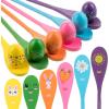 imageMr Pen Egg and Spoon Race Game Set 6 Eggs and 6 Spoons Easter Party Games for Kids Easter Egg Hunt Games Halloween Egg and Spoon Race Game Set Easter Egg Fillers