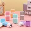 imageMr Pen Erasers  6 Pack of Pencil Erasers With Cover and Roller for Kids  Fun Cool School ErasersB Pastel Colors