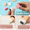 imageMr Pen Erasers  6 Pack of Pencil Erasers With Cover and Roller for Kids  Fun Cool School ErasersB Pastel Colors