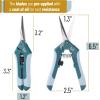 imageMr Pen Gardening Scissors 65 Inch Green Pruning Shears for Gardening with Straight Stainless Steel Blade Plant Trimming Scissors Garden shears Garden Scissors Gardening Shears Hand PrunersGreen