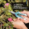 imageMr Pen Gardening Scissors 65 Inch Green Pruning Shears for Gardening with Straight Stainless Steel Blade Plant Trimming Scissors Garden shears Garden Scissors Gardening Shears Hand PrunersGreen