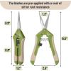 imageMr Pen Gardening Scissors 65 Inch Green Pruning Shears for Gardening with Straight Stainless Steel Blade Plant Trimming Scissors Garden shears Garden Scissors Gardening Shears Hand PrunersLight Green