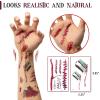 imageMr Pen Halloween Tattoo Stickers Wounds 30Pcs Halloween Temporary Tattoos for Adults Halloween Tattoos for Adults Halloween Face Tattoos for Adults Kids Halloween Prank Makeup Temporary Tattoo