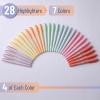 imageMr Pen Highlighters Assorted Colors Pack of 28 Fluorescent HighlightersPastel