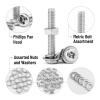 imageMr Pen Nuts and Bolts Assortment Kit 540 pcs Stainless Steel M37 Sizes 630mm Phillips Pan Head Socket Cap Screws Assorted Nuts and Bolts Nut Bolt and Washer Assortment Bolt and Nut Assortment