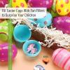 imageMr Pen Plastic Easter Eggs 30 Pack 3 Tall Printed Plastic Easter Eggs Plastic Easter Eggs Bulk Easter Eggs Empty Plastic Eggs Fillable Easter Basket Fillers Empty Easter Egg