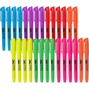 imageMr Pen Highlighters Assorted Colors Pack of 28 Fluorescent HighlightersBright