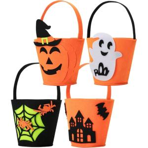 imageMr Pen Mini Halloween Candy Bucket 4 Pack Check the Size Halloween bucket Halloween Trick or Treat Bucket Halloween Trick or Treat Bags Halloween Bags for Trick or TreatGhost  Pumpkin  Spider Net  Castle Bucket