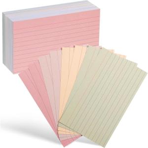 imageMr Pen Pastel 3quot x 5quot 180 Lined Index Cards Note Cards Flash Cards Study Cards Notecards for Studying Ruled Flashcards for StudyingVintage