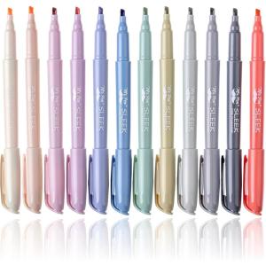 imageMr Pen Pastel Highlighters 12 Pack Assorted Colors Fast Dry Highlighter Pastel Set Bible Journaling Highlighter Marker Colored School SuppliesMorandi