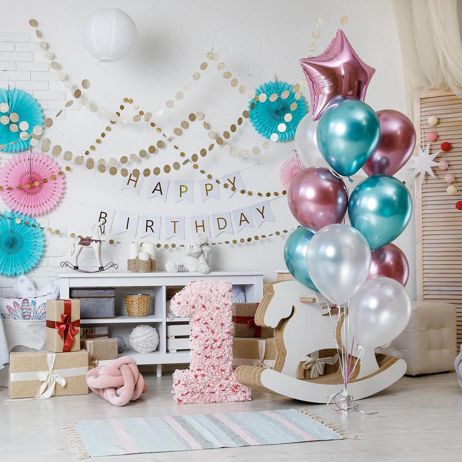 imageMr Pen Metallic Balloons 12 Inch 54 Pack Metallic Silver Balloons for Birthday PartyAssorted Metallic Colors
