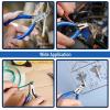 imageMr Pen  6 Inch Diagonal ampamp Flush Cutting Pliers with Side Wire ampamp Floral CuttersBlue