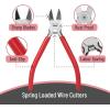 imageMr Pen  6 Inch Diagonal ampamp Flush Cutting Pliers with Side Wire ampamp Floral CuttersRed  Springloaded