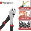imageMr Pen  6 Inch Diagonal ampamp Flush Cutting Pliers with Side Wire ampamp Floral CuttersRedBlack