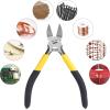 imageMr Pen  6 Inch Diagonal ampamp Flush Cutting Pliers with Side Wire ampamp Floral CuttersYellow  Springloaded