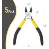 imageMr Pen  6 Inch Diagonal ampamp Flush Cutting Pliers with Side Wire ampamp Floral CuttersYellow  Springloaded