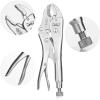 imageMr Pen 7 Inch Curved Jaw Alloy Steel Locking Pliers with Wire Cutter and Adjustable Wrench