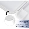 imageMr Pen Airtight Watercolor Palette with Lid 4 Pack 18 Wells and 2 Mixing Areas Watercolor Palette Paint Pallet with Lid Empty Watercolor Palette Paint Palette Folding Paint Tray1 Pack