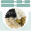 imageMr Pen Balloons 12 Inch 54 Pack Black White and Gold balloons Confetti for Birthday Party