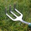 imageMr Pen Black Mini Hand Rake Hand Cultivator Garden Tool 3 Prong Garden Rake Manual Operation Metal Great for Weeding and Turning Soil