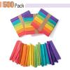 imageMr Pen Craft Sticks 200 Pack 45 Inch Black Popsicle Stick Popsicle Sticks for Crafts Wood Sticks Sticks for Crafting Wax Sticks Popsicle Stick Crafts for Kids Wooden Sticks for CraftsRainbow