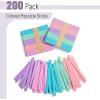 imageMr Pen Craft Sticks 200 Pack 45 Inch Black Popsicle Stick Popsicle Sticks for Crafts Wood Sticks Sticks for Crafting Wax Sticks Popsicle Stick Crafts for Kids Wooden Sticks for CraftsPastel