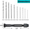 imageMr Pen Hand Drill with 10 Drill Bits 0630mm Jewelry Drill Resin Drill Mini Drill Hand Drill for Jewelry Making Pin Vise Hand Drill Hand Drill for Resin Micro Drill Bit Mini Drill Set