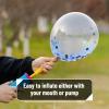 imageMr Pen Metallic Balloons 12 Inch 54 Pack Metallic Silver Balloons for Birthday PartyMetallic Blue  Confetti