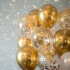 imageMr Pen Metallic Balloons 12 Inch 54 Pack Metallic Silver Balloons for Birthday PartyMetallic Gold  Gold Confetti