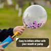 imageMr Pen Metallic Balloons 12 Inch 54 Pack Metallic Silver Balloons for Birthday PartyMetallic Purple  Confetti