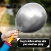 imageMr Pen Metallic Balloons 12 Inch 54 Pack Metallic Silver Balloons for Birthday PartyMetallic Silver