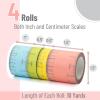 imageMr Pen Ruler Washi Tape Set 4 Pack Assorted Sizes Decorative Tape
