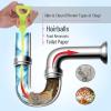 imageMr Pen Snake Drain Cleaner  5 Pack 20quot Sink ampamp Shower Drain Hair ampamp Clog Remover
