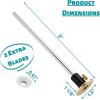 imageMr Pen Wheel Marking Gauge 2 Extra Blades Laser Engraved Graduations Solid Brass Face Adjustable