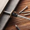 imageMr Pen Wheel Marking Gauge 2 Extra Blades Laser Engraved Graduations Solid Brass Face Adjustable