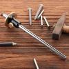 imageMr Pen Wheel Marking Gauge 2 Extra Blades Laser Engraved Graduations Solid Brass Face Adjustable