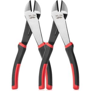 imageMr Pen  6 Inch Diagonal ampamp Flush Cutting Pliers with Side Wire ampamp Floral CuttersRedBlack