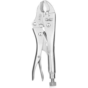 imageMr Pen 7 Inch Curved Jaw Alloy Steel Locking Pliers with Wire Cutter and Adjustable Wrench