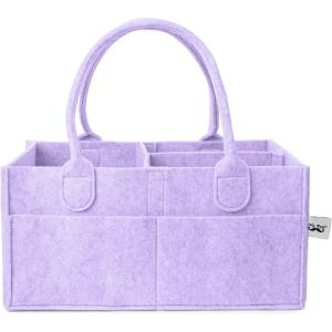 imageMr Pen Baby Diaper Caddy Organizer Orchid Mist Baby Caddy Organizer with Handle Compact Size Collapsible ampamp Portable