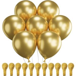 imageMr Pen Metallic Balloons 12 Inch 54 Pack Metallic Silver Balloons for Birthday PartyMetallic Gold